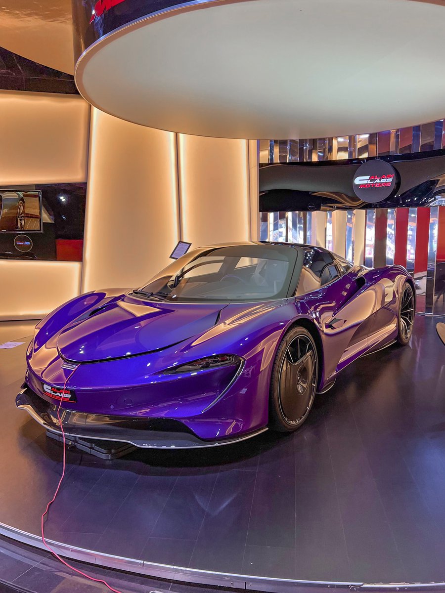 AArides's tweet photo. Purple McLaren Speedtail I saw in Dubai! Is this a good colour to go for? https://t.co/ib53SIyYbu