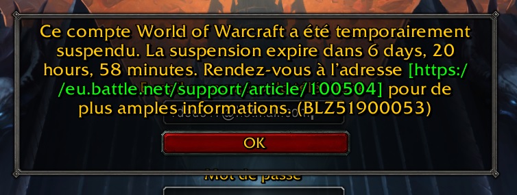 BabarLaSaumure's tweet photo. Heuuu?? Hallo? Y'a comme un petit problème là @Warcraft_FR  ?!

Pas de notification dans ma boîte mail m'expliquant le comment du pourquoi , quelqu'un a déjà résolu ce problème ?

#Hallooo #Hallloooo #Shadowlands #worldofwarcraft https://t.co/wOydPtvH5D