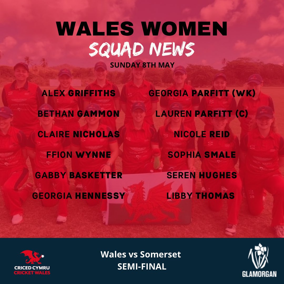cricketwales_wg's tweet image. 🏴󠁧󠁢󠁷󠁬󠁳󠁿FINALS DAY🏴󠁧󠁢󠁷󠁬󠁳󠁿

🗓Sunday 8th May

🏁12:30pm Start

🏏Portland Road, Edgbaston

T20 Semi-Final vs @SCCCWomenGirls 

#TheMightyWelsh #LetsWinIt