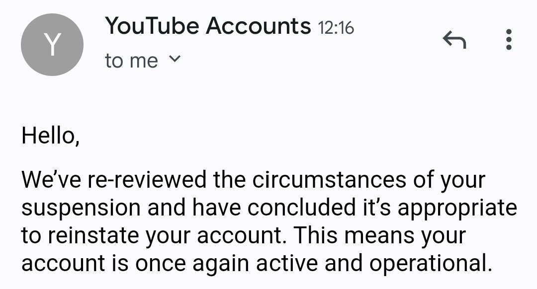 montemagno's tweet photo. So @YouTube terminated one of my YouTube Web3 channel, I have appealed and now it's back
I don't know why it happened, YouTube support is absurd and it's a black box controlled by who?
@elonmusk can you please buy also YouTube and open source their algo? https://t.co/vLAHBAbzcs