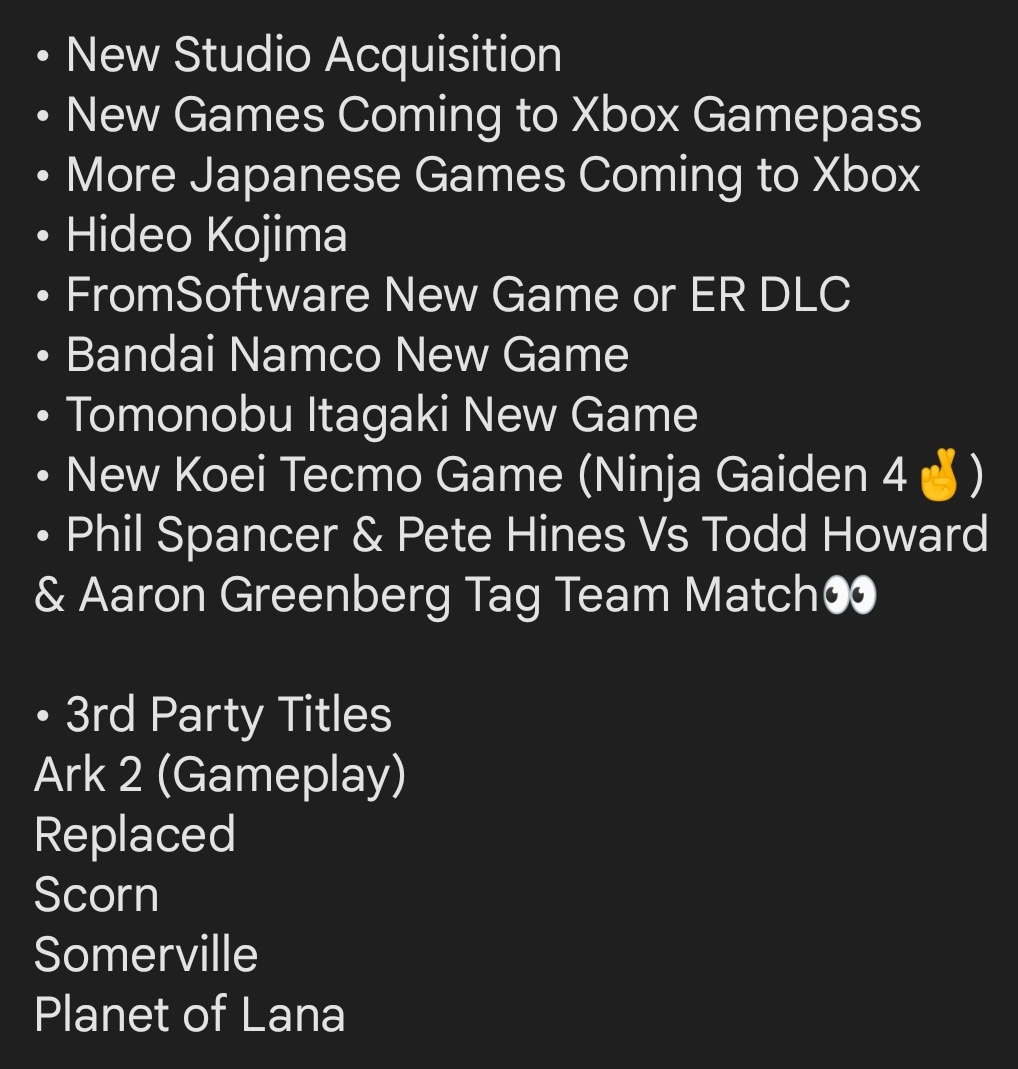 Michael on X: Here's my #XboxBethesda Showcase predictions: - Wolfenstein 3  Trailer - Contraband Trailer - iD Software Quake reboot announced -  Starfield, Avowed, Redfall, Hellblade II, State of Decay 3 Gameplay 