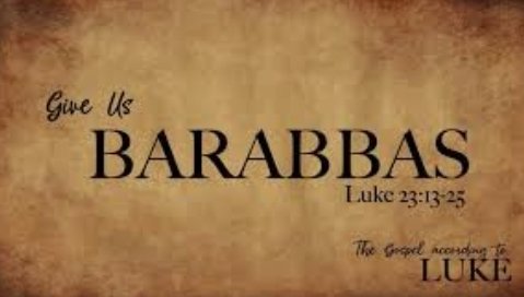 DvineExpression's tweet photo. #Sabbathlesson: Stop being in the crowd that begs for Barabas over Christ. I could say more but I will leave it there. (Lk 23:18) https://t.co/d11IrvpJMZ