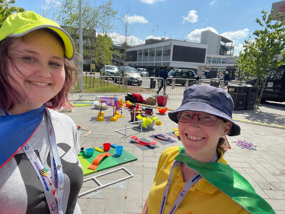 CovMuseumsLearn's tweet photo. Our #Playhem takeover is ready to go at Coventry Train Station today for their family day celebrations. Our wonderful Learning Assistants from @CovTM are ready to engage families with open ended and creative play. The whole day is completely FREE 🤩 @HeartCRP @HighlySprung https://t.co/QwCO1NlOzN