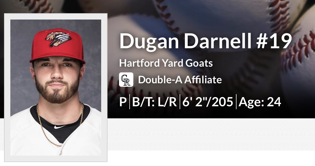 Former Dawg ⁦<a href="/DugDarnell/">Dugan Darnell</a>⁩ has appeared in two games for the ⁦<a href="/GoYardGoats/">Hartford Yard Goats</a>⁩ this month, picking up two wins. #ProDawgs #D3B