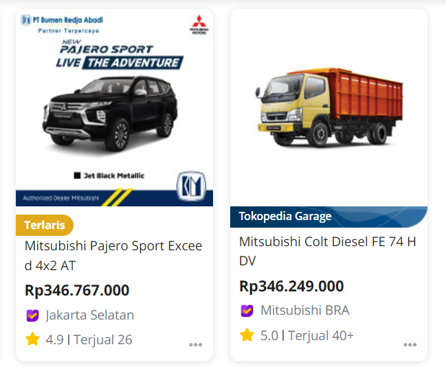 Terjual 26 vs terjual 40
pria punya prioritas
