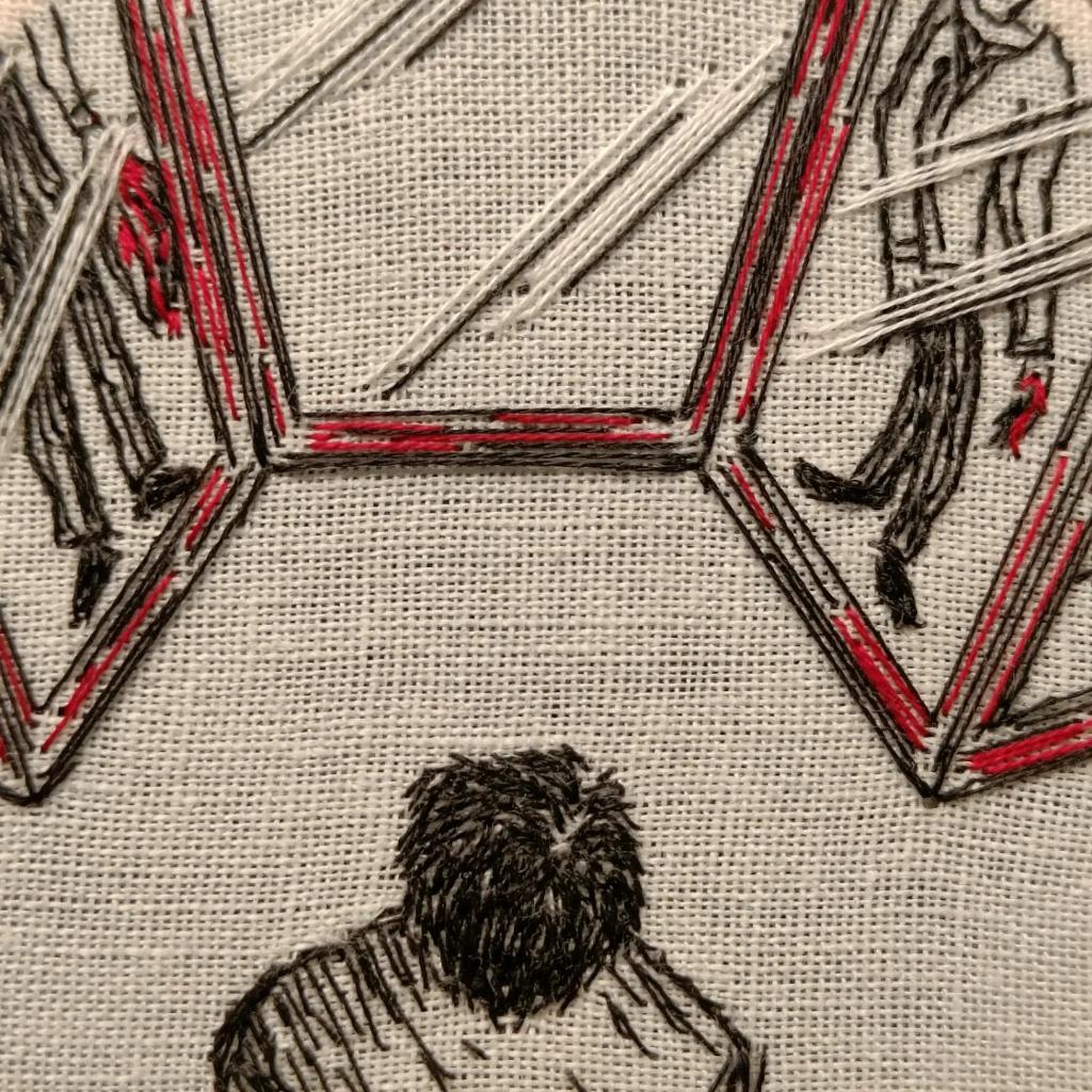 kirikiri1's tweet photo. Hoop for Episode 156 - Reflection. Thank you!!
#embroidery #hoopart #tma #magnuspod #themagnusarchives #theextinction #theflesh #reflection #adelarddekker https://t.co/f96KemhCwe