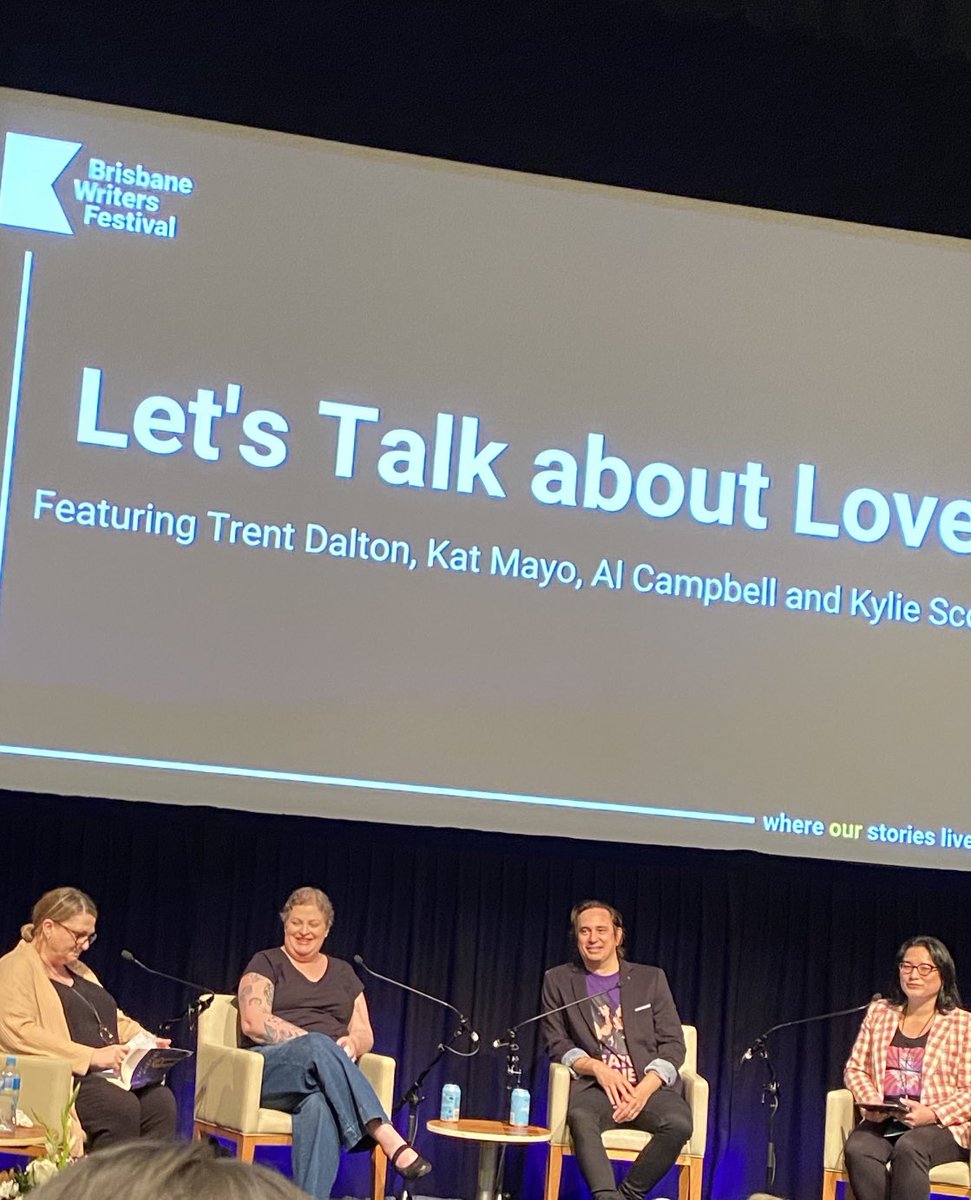 tynanl's tweet photo. Love is many things someone caring for others, someone making you laugh when youโre crying, someone believing in you, a hug, a new opportunity. A great way to end the day listening to @TrentDalton on a panel talking about bright shiny hopeful love and deep dark love #BWF60 https://t.co/I6iuOtJrnF