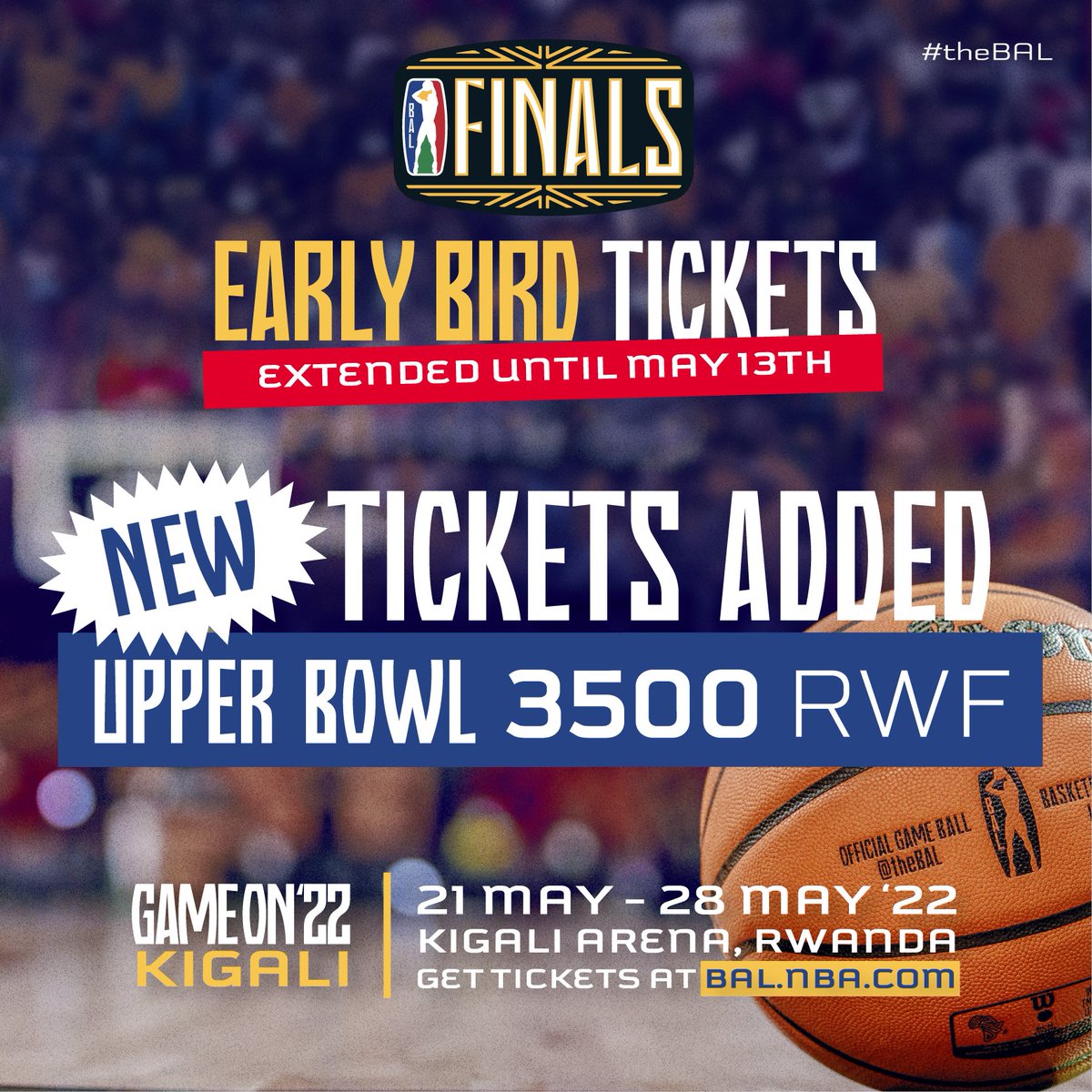 theBAL's tweet photo. DUE TO HIGH DEMAND, EARLY BIRD IS EXTENDED UNTIL MAY 13TH, 2022! GRAB YOURS NOW :
https://t.co/GNBhC7KNfx 🔥🏆 https://t.co/zX4fPeCmmM