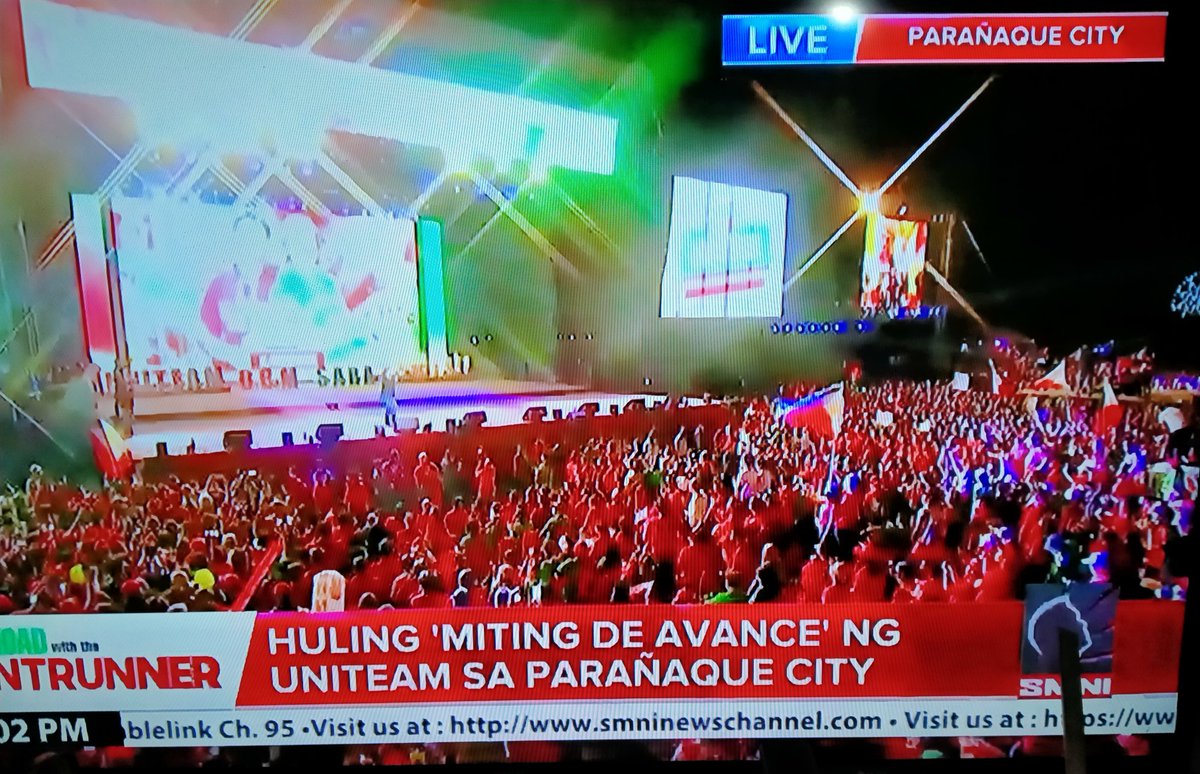 The people has spoken...looks like a victory party, not meeting de avance.

#PulaAngPilipinas 
#BBMSaraUNITEAM