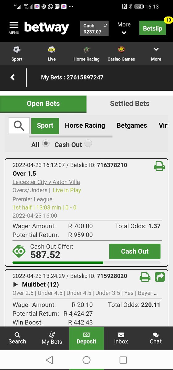 MncediP's tweet photo. I've added the R700 irregular bet and the mobile betslip page layout to show how pressing the close button can glitch and place a bet... https://t.co/XVIyQmIp79