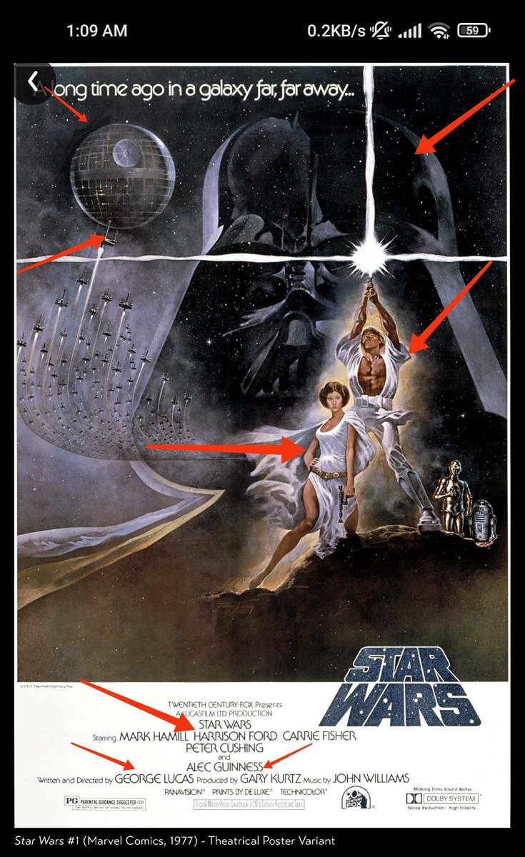 In7ITrust's tweet photo. How many #Starwars First Appearance on Blockchain can you spot? Uncommon variant of the Star Wars Comic #1 NFT dropped @veve_official on #StarWarsDay #vevefam https://t.co/fe56D7MeaE