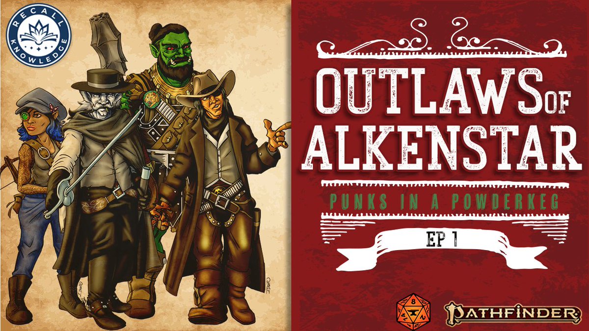 RecallKnowledge's tweet photo. Happy #selfpromosaturday everyone!

Here at #RecallKnowledge we just launched a new show in the #Paizoverse playing "Outlaws of Alkesntar," please go and give it a watch!

And make sure to follow the cast:
@SteveTheDM 
@hallowed 
@RKRichardRPG 
@ninnabautista 
@BlackDragonRPGs https://t.co/Se5xWbcFpy
