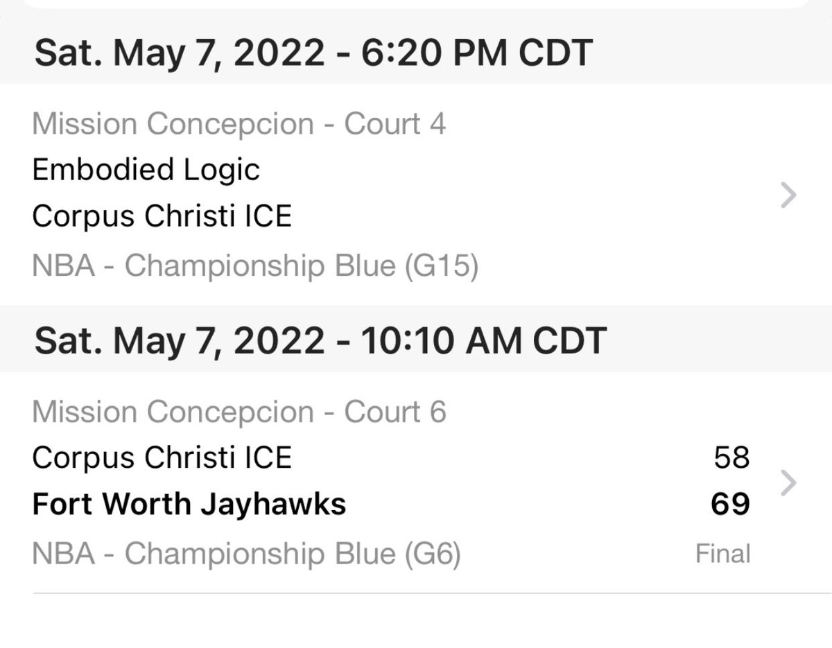 Tough first game to start our weekend but we are determined to finish out strong. Hats off to <a href="/krisjones_22/">Kristopher Jones</a> for keeping us in the battle with 24 pts. LETS GO ICE!!
