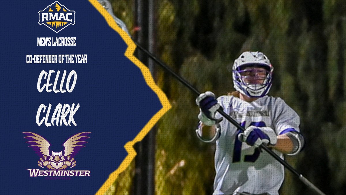 Colorado Mesa's Trey Corkin, Caden Hathaway, Hayden Scherr and Westminster's Cello Clark are the #RMACmlax Co-Defenders of the Year! #EverythingElevated