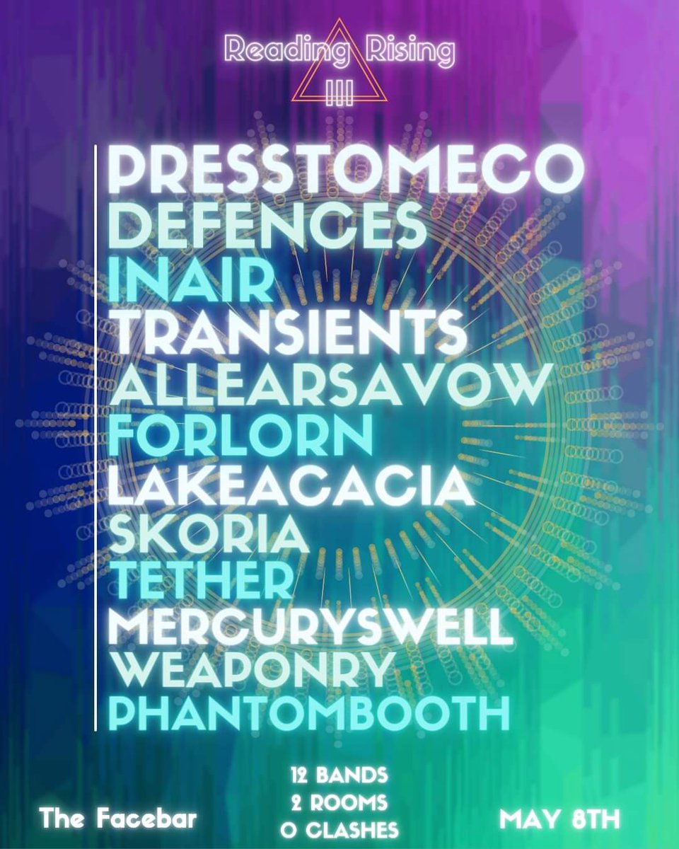 Spent all day working out a knot in my shoulder just so nothing holds me back from jumping around like an idiot at Reading Rising tomorrow 🙃 Tickets still available on Skiddle