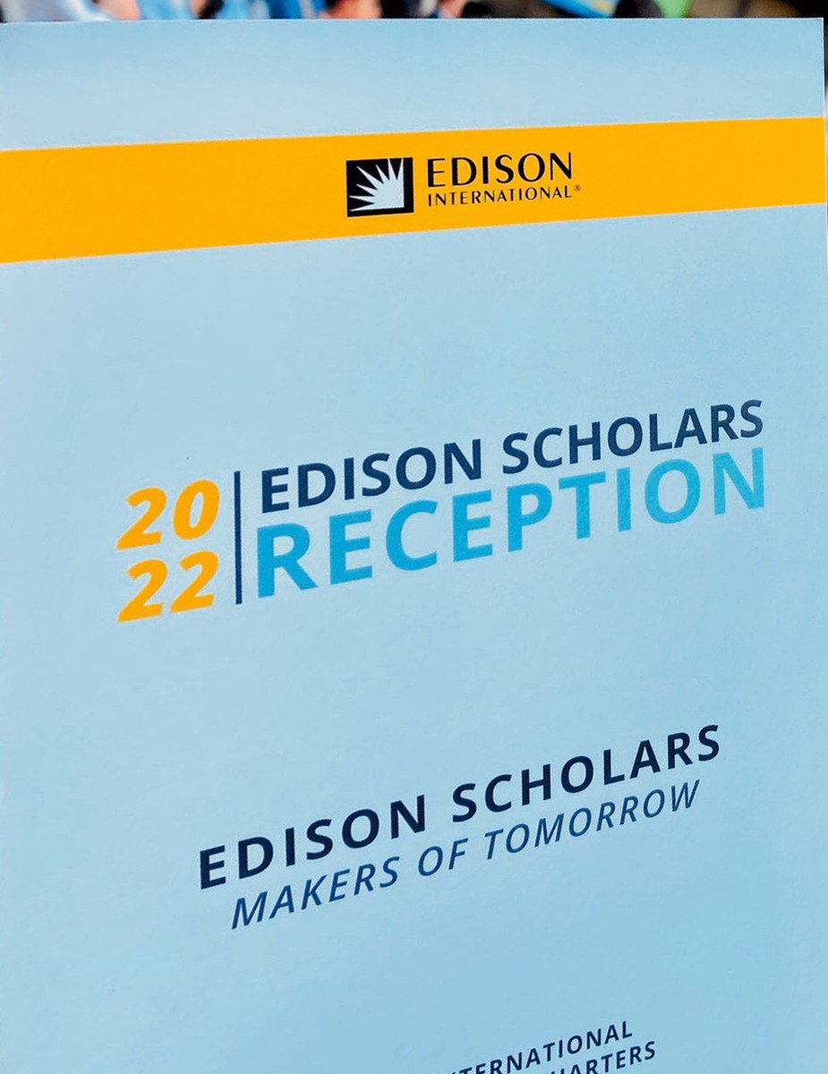 It was a beautiful evening <a href="/SCE/">SCE</a> joining in the celebration of 30 #edisonscholars, each a recipient of a $40k #stem scholarship including Jimmy Salvador-Contreras from <a href="/Fontana/">Fontana</a> High School! Best of luck Jimmy and to all the <a href="/edisonintl/">Edison International</a> scholars! #UCLABound