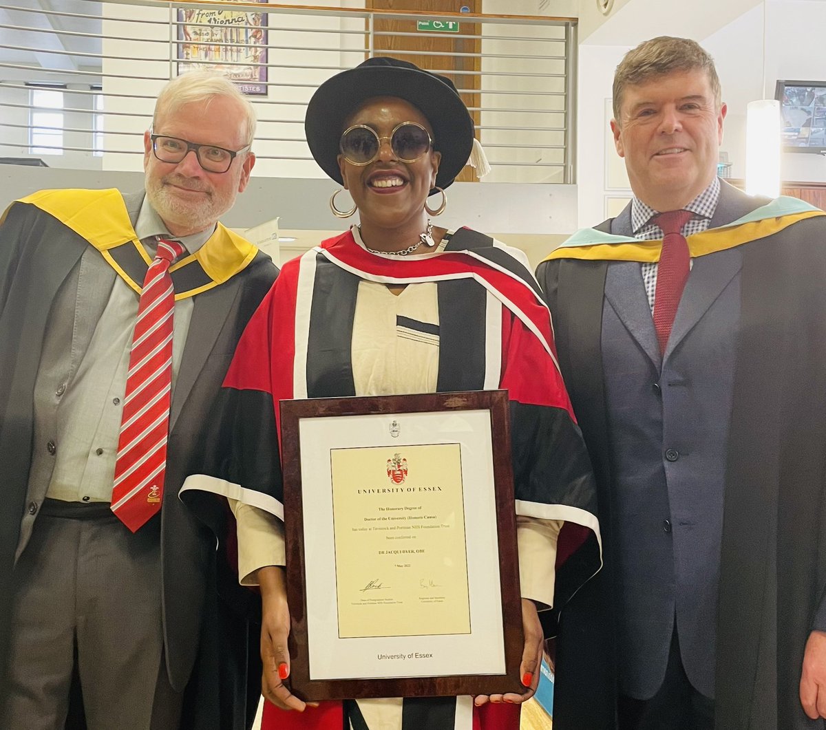 Inspiring speech by <a href="/DrJacquiDyerMBE/">Dr Jacqui Dyer MBE</a>, tireless force for change. Paraphrasing “We all know where we are. Let’s do something about it. Together.” Welcome to the family to our new Honorary Doctor! <a href="/BlackThrive/">Black Thrive Global</a> #BLM #MentalHealthMatters @NHSE_Diversity @PaulJThinks @PaulBurstow