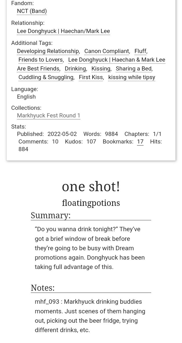 floatingpotions's tweet photo. oneshot !

🍹 mark / haechan 
🍹 canon comp
🍹 drinking buddies, cuddling with your bro, the slow crawl from 10-year friendship to kisses &amp; boyfriendhood
🍹 9k (M rating)
🍹 for @mh_fest !!
🍹 https://t.co/1td3raaSci https://t.co/gaNrhEAOG3