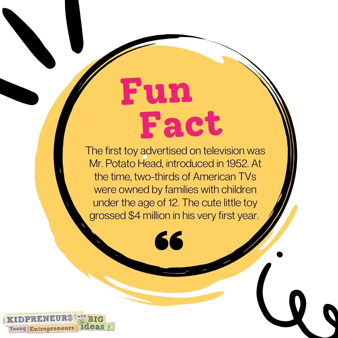 Fun fact about 𝐌𝐫. 𝐏𝐨𝐭𝐚𝐭𝐨 𝐇𝐞𝐚𝐝 and its successful 𝐦𝐚𝐫𝐤𝐞𝐭𝐢𝐧𝐠 strategy!⁣⁣
⁣⁣
Empowering kids through entrepreneurship and financial literacy while strengthening their growth mindset🌟 kidpreneursacademy.com⁣⁣
#entrepreneur #entrepreneurship #marketing