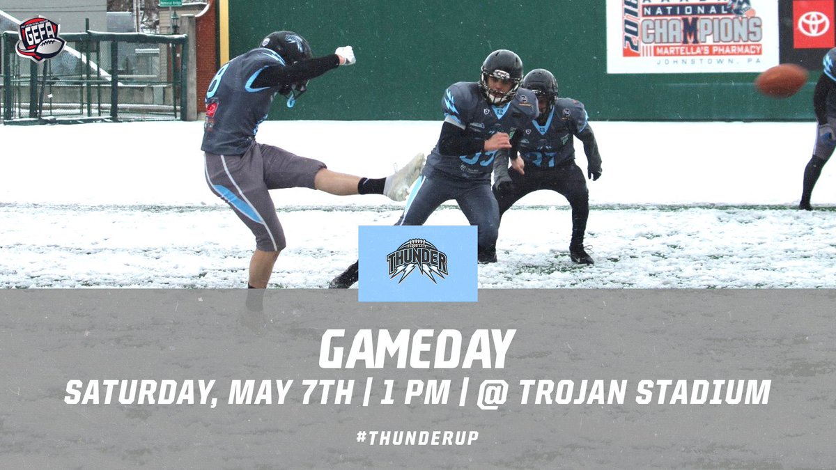 ThunderFlood_PA's tweet photo. It’s game day in Johnstown!! Come out and support the Thunder at Trojan Stadium 🏈 #johnstownpa https://t.co/GQMRkxzPuu