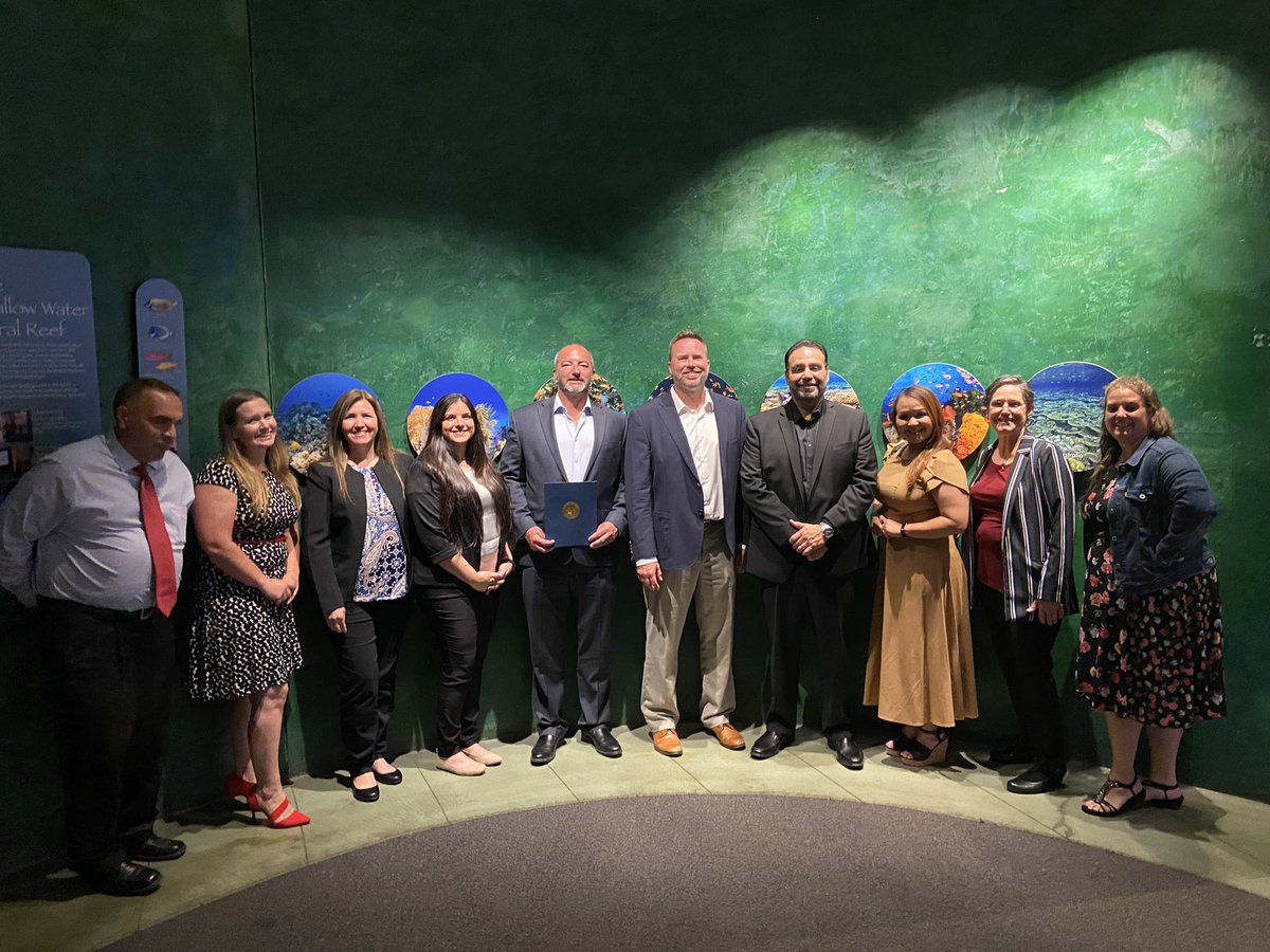 Last night El Camino HS was recognized for its 2022 Model Continuation HS School designation. District staff including Principal Mark Hunter and Ryan Cummins, #NLMUnified Dir. of Alternative Programs &amp; Support were in attendance. 

Congrats to El Camino and its wonderful staff!