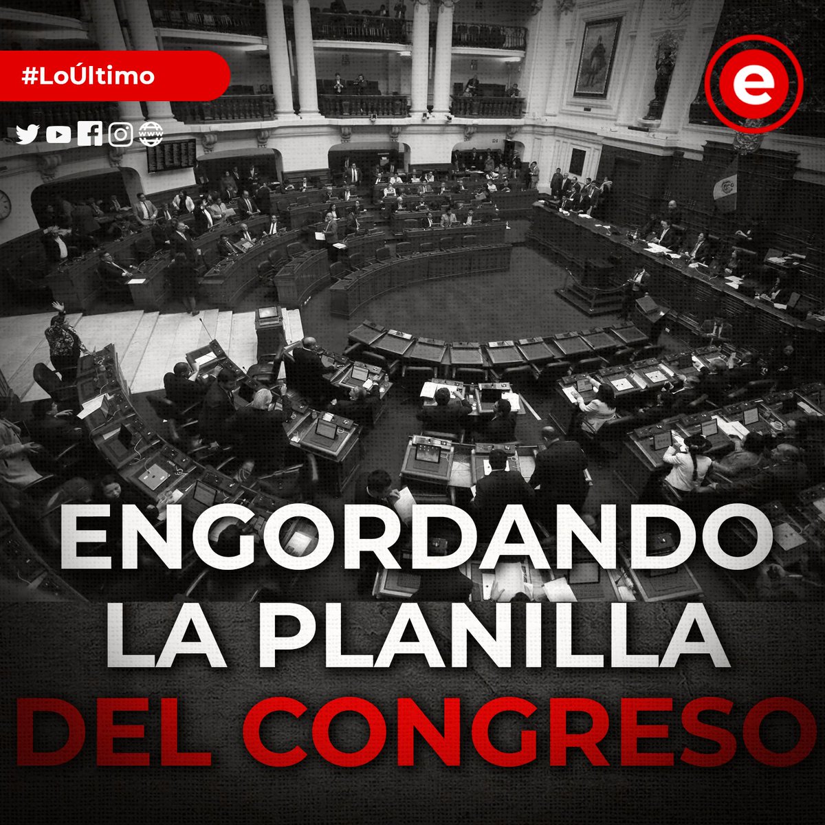 Epicentro_TV's tweet photo. 🚨En sólo ocho meses, se ha contratado a 758 trabajadores más en el @congresoperu, que ya estaba superpoblado. Y la meritocracia es letra muerta en una institución en la que el “dedazo” es la opción predilecta para las contrataciones.
Nota de @gabyhipe

➡️https://t.co/3xzYnBZnCs https://t.co/eKLAZf4GRN