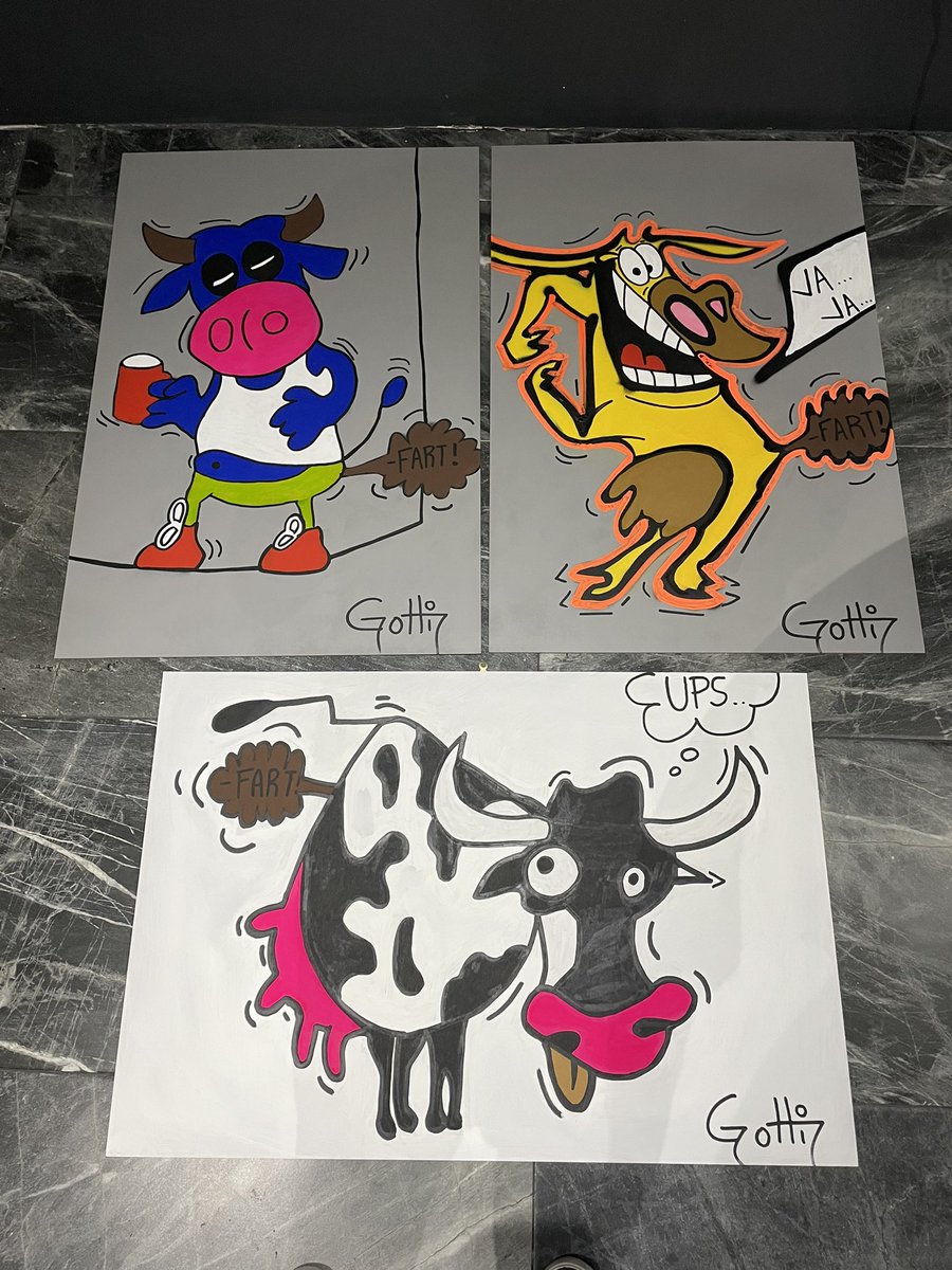 GottiArte's tweet photo. Love bulls and cows https://t.co/QKrymDOi5Z