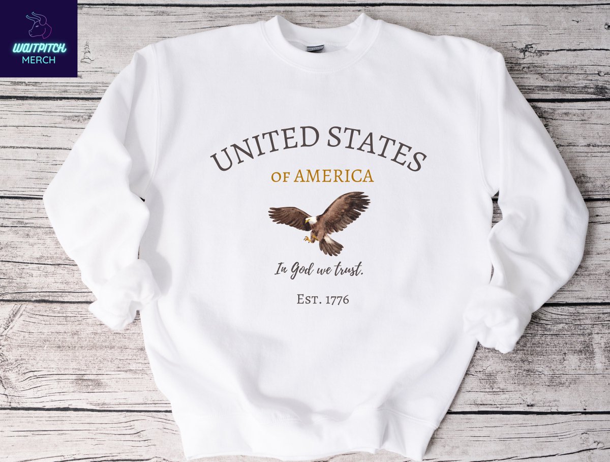 Excited to share the latest addition to my #etsy shop: USA Sweatshirt - American Eagle - United States - 4th Of July Sweatshirt - Patriotic Shirt - USA Eagle Shirt - Unisex Crewneck Sweatshirt etsy.me/3LXMMiY #sweatshirt #unisexcrewneck #patrioticshirt #usa