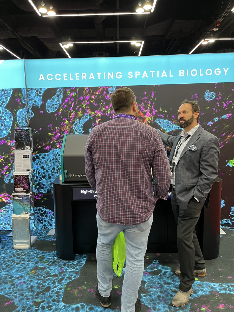 mikisperandio's tweet photo. Live from #immunology2022! Come to @lunaphore booth 548 to discover how to advance from single-cell data to spatial biology. #AAI2022 https://t.co/1FsDrrpZ4z