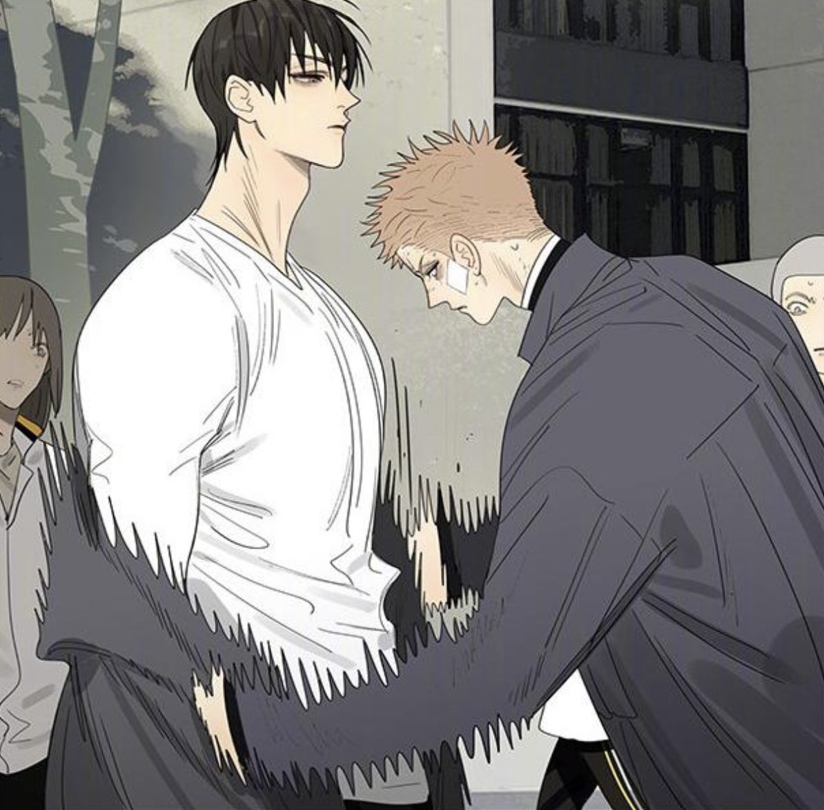 manhwaism's tweet photo. Matching outfit with boyfriend~~ #19Days #19DAYS #manhua https://t.co/e7tmCAVI7Z
