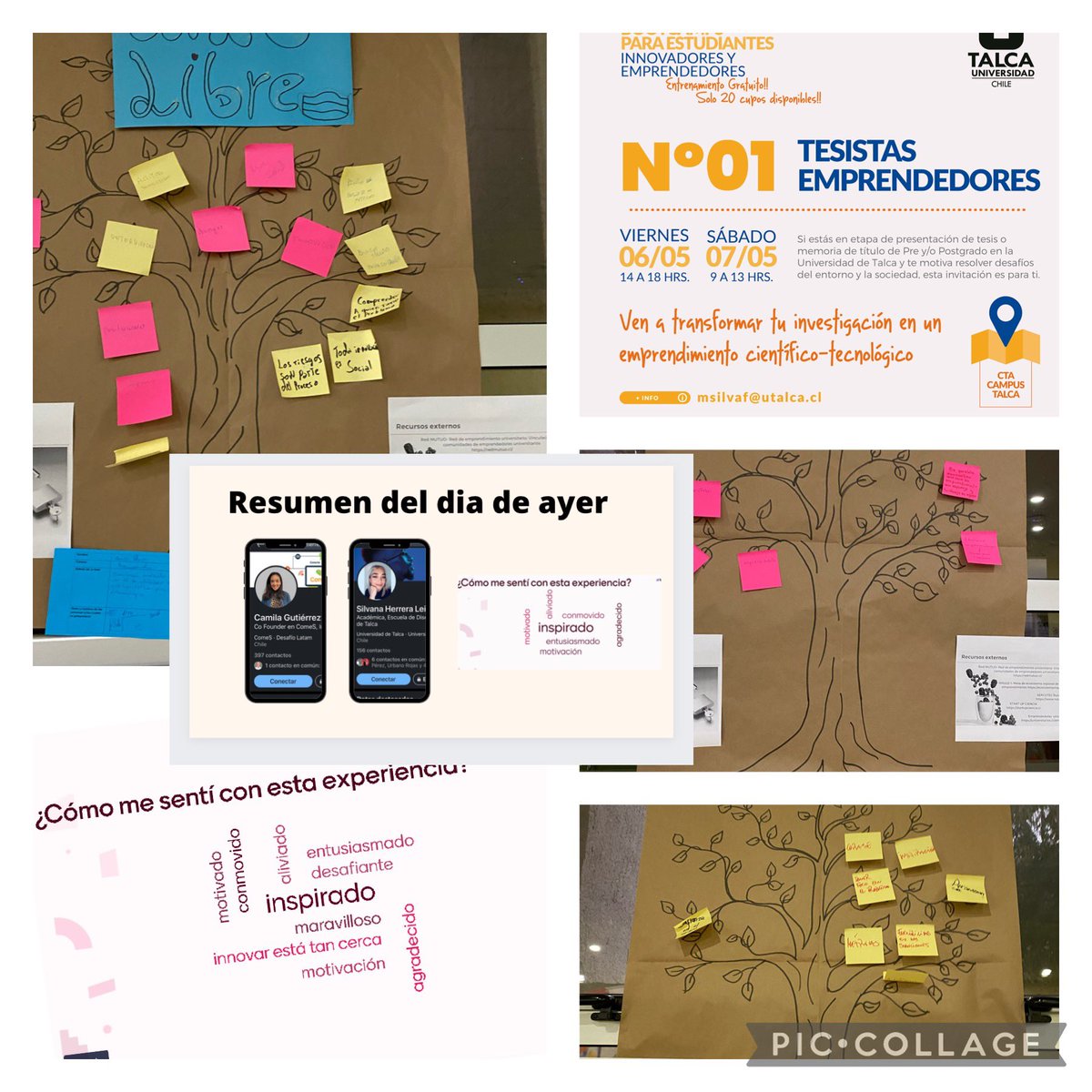 marsilf2011's tweet photo. Excelente experiencia “Bootcamp Tesistas emprendedores” organizado por el equipo Diamantes del Corazón del Maule gracias  a quienes participaron , gracias por la enseñanza @g_silveyra y @TECcampusMTY y apoyo @UTalca Programa Red innovación Utalca, Equipo CTA Utalca https://t.co/Xq6XL4jDcl