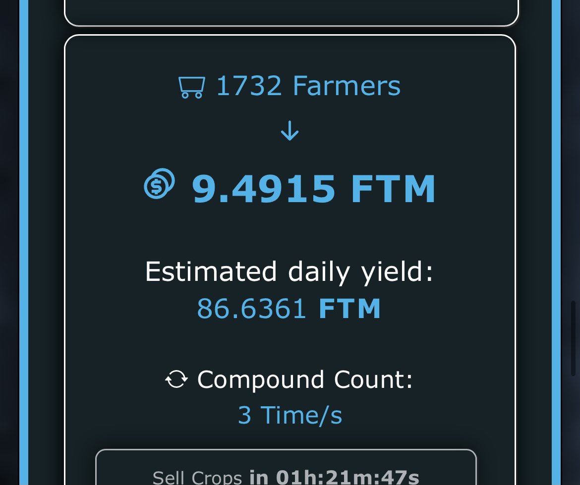 DnariusLewis's tweet photo. @BUSDCropFarmer Motivation I’m in All farms &amp; Making $160 a day in passive income. $68 in busd $61 in FTM, $28 in Bnb &amp; $3.5 in USDC. Keep compounding everyone financial freedom is coming. #cryptomagnet https://t.co/M3BVlcNnTv