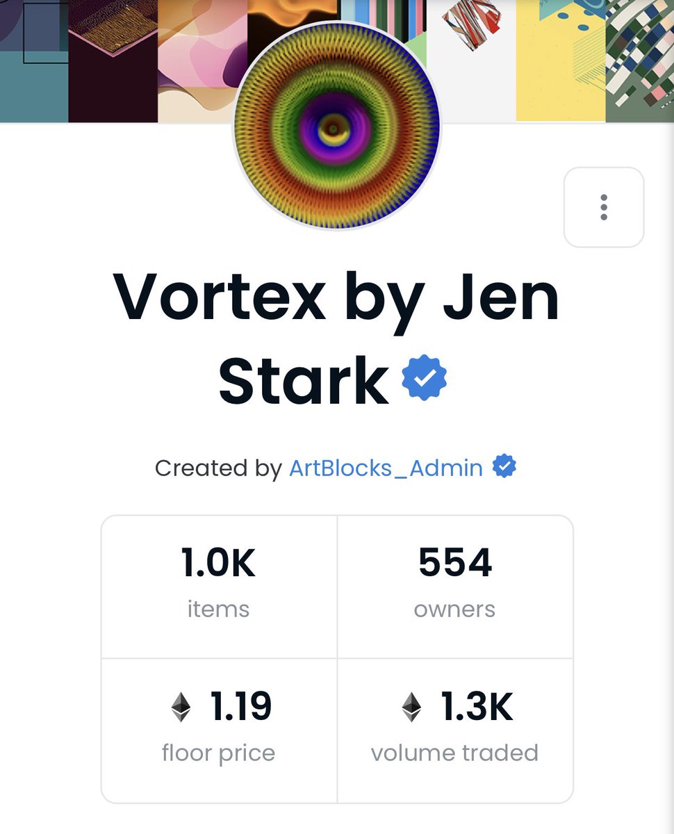WOWee! Vortex spinnin’ outta control today. Almost 50 sold in the last 30 mins. TY! 🙇🏼‍♀️ 🌈😱💕👀🧹 <a href="/artblocks_io/">Art Blocks</a> opensea.io/collection/vor…