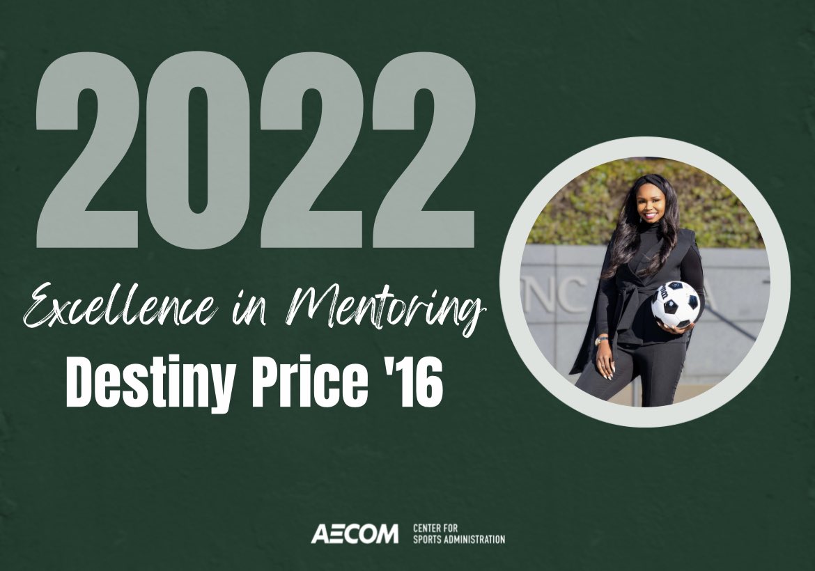 OhioUSportsAd's tweet photo. We are proud to announce our 2022 Excellence in Mentoring Award winner, @RadiantSymone 
Destiny has served as @gdoolz mentor for the last two years and mentors many others in our program! 

#OhioFamily😼
 #SportsAdSymposium50🔰 https://t.co/6V2w9z4M7n