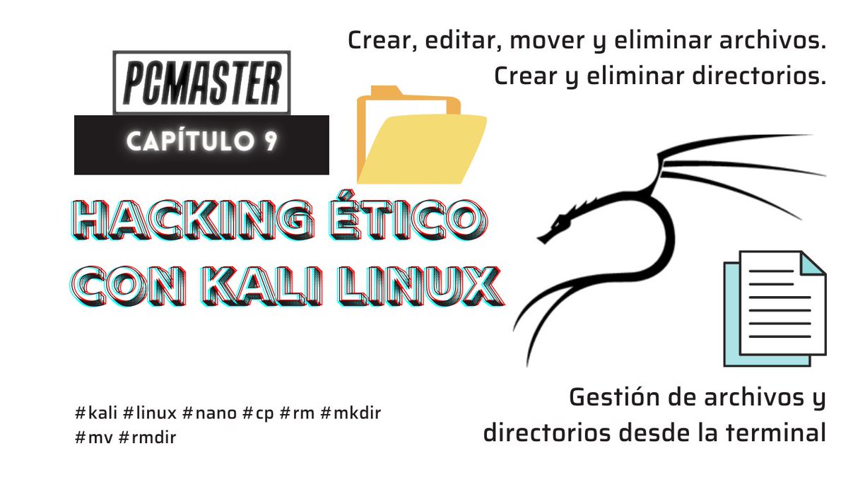 pc_mast3r's tweet photo. Crear archivos y directorios, copiar y mover desde la terminal - Curso ... https://t.co/oF72q64vND a través de @YouTube #hacking #ciberseguridad #programacionfacil #linux #kali #cursos #gratis https://t.co/FsJPPNVVc7