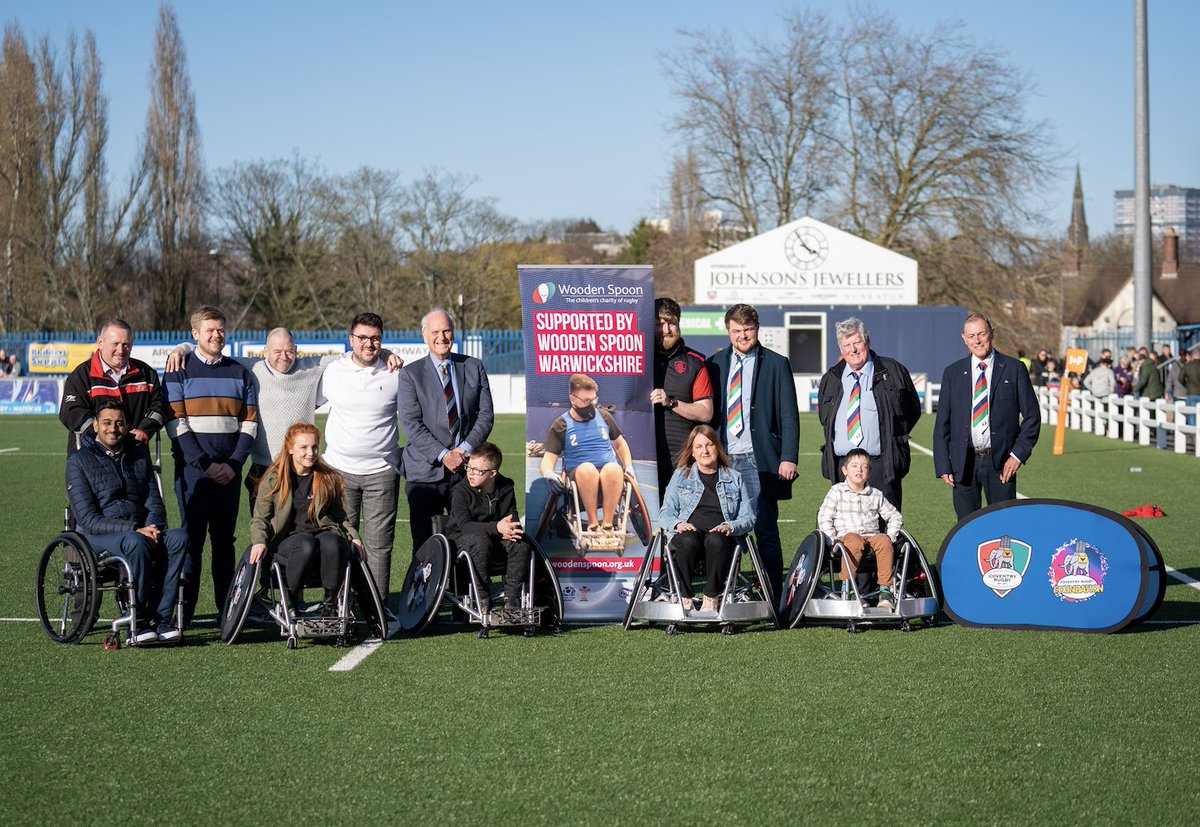 charityspoon's tweet photo. Wooden Spoon Warwickshire visited @CoventryRugby Foundation &amp; Coventry Stampede Wheelchair Rugby Team to officially handover wheelchairs funded by the region 🏉

Read more at https://t.co/HfC3G8hM6H

@CoventryRugbyC1 @Warks_Spoon https://t.co/3H4DI4U22D