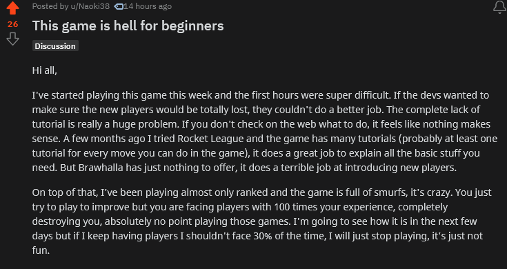 PioxBH's tweet photo. "This game is hell for beginners" @Brawlhalla 

If you want to hear it again, here it is: https://t.co/GTXzhdaOA2