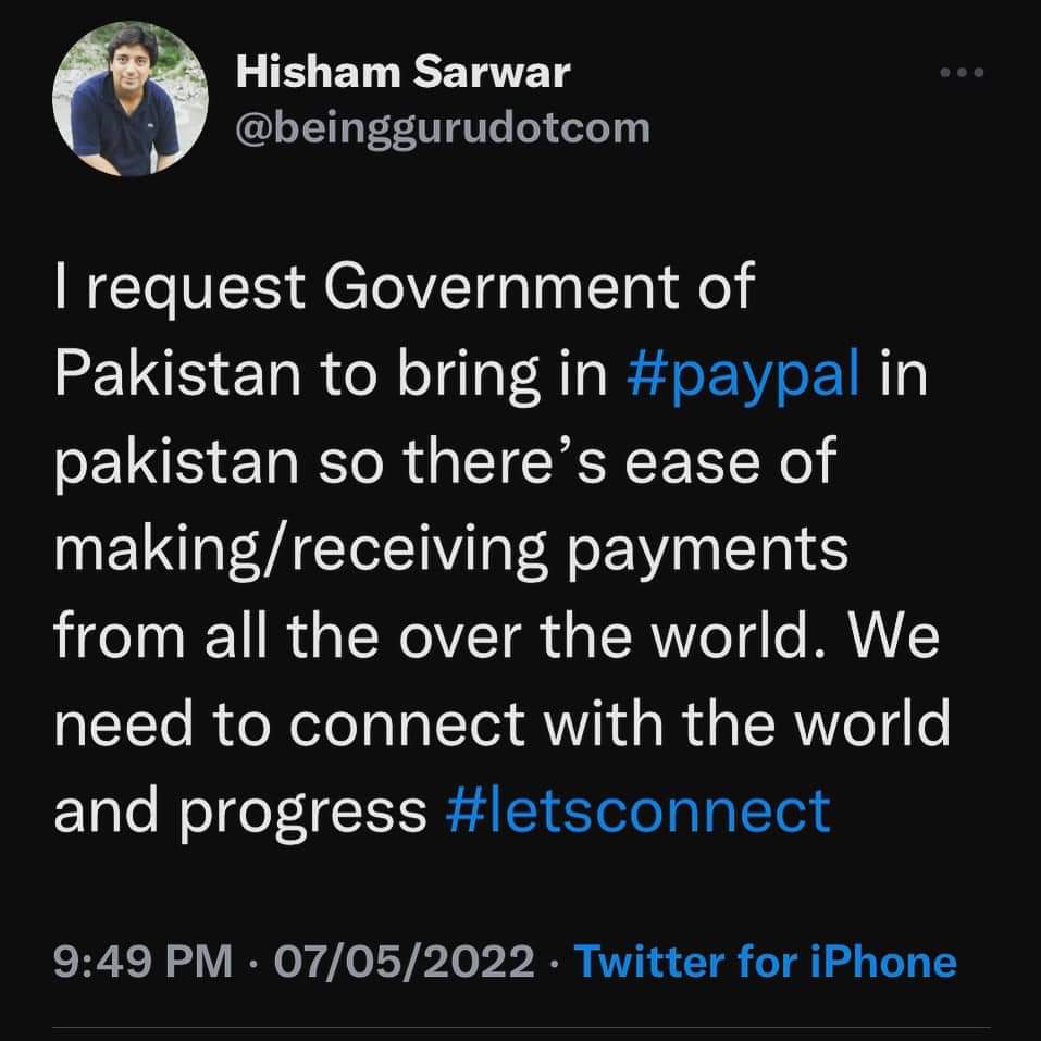 AhsanIq50556198's tweet image. #letsconnet to bring #paypal to #Pakistan