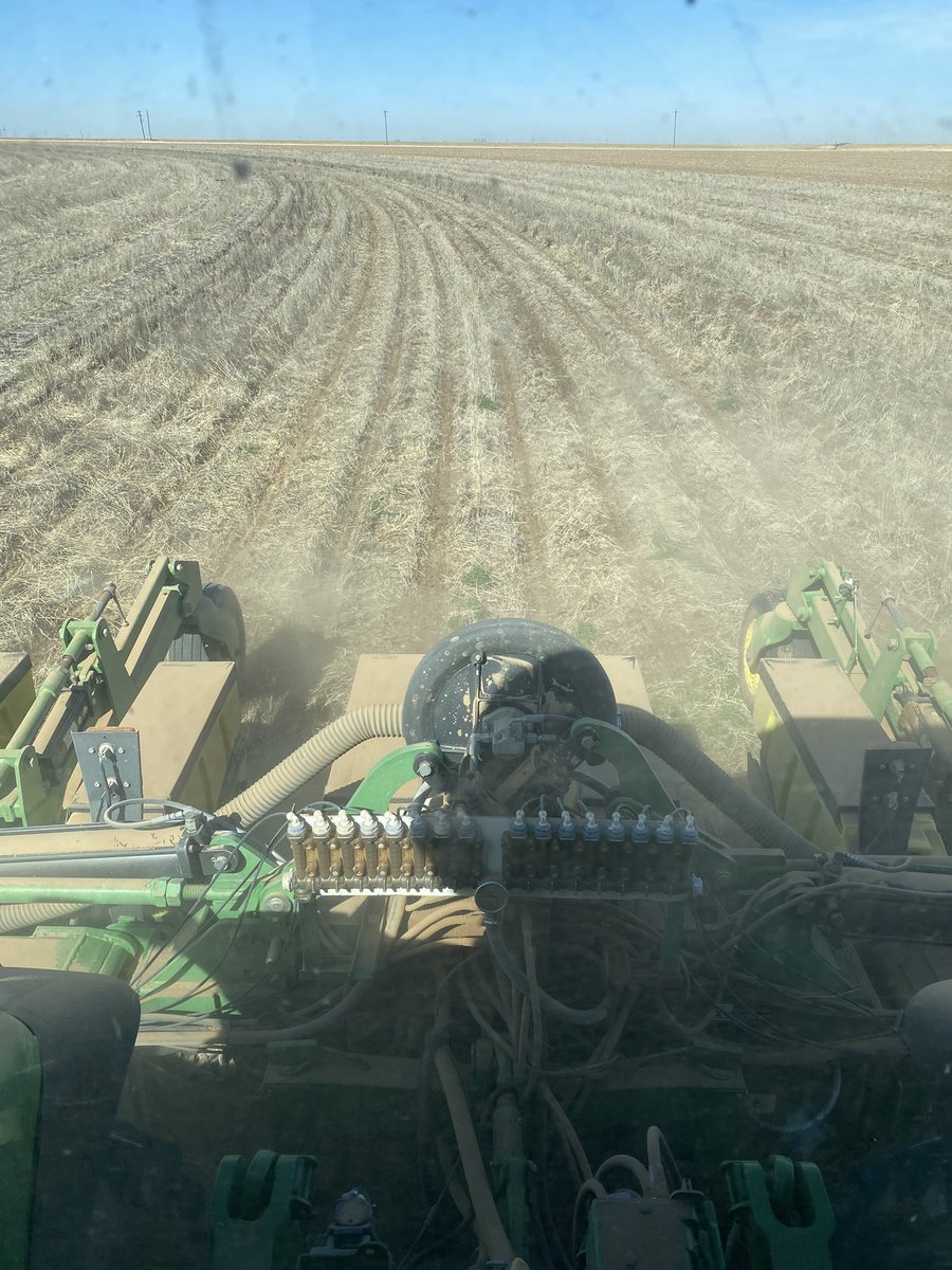 Finally got to start planting corn after waiting on prewater to finish wheat hay out.  New “Nergetic” blend on the 2x2x2 and a new calcium focused infurrow mix in the trench.  First year running prescription seeding as well.  Our SeedStart treated NK 1694 in the boxes.  Let’s go!