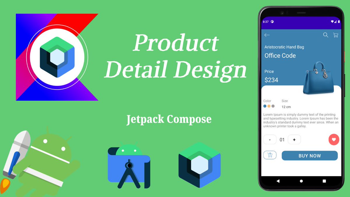 MakeItEasyDev's tweet photo. #AndroidDev #Kotlin #100DaysOfCode #ConstraintLayout #ProductDetail #Design #ConstraintSet #Actions #Image #Text #Button #TopAppBar #MakeItEasyDev #Developer #Programmer #Navigation

How to Implement Product Detail Design in Jetpack Compose

Video link ->
https://t.co/N8Se9gFZFr https://t.co/yF07P9BdKB
