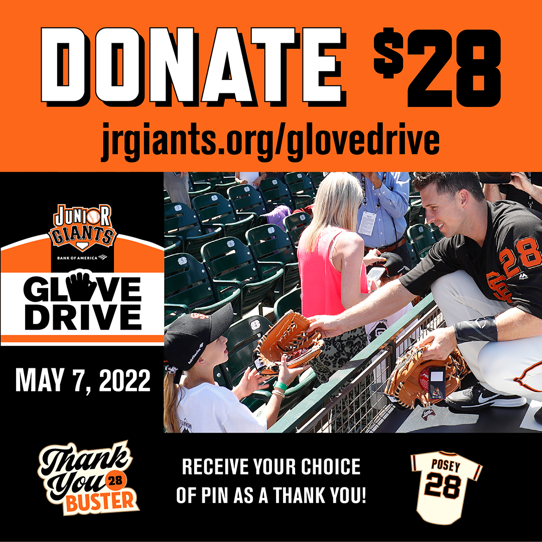 SFGiants on Twitter "The Junior Giants Glove Drive starts NOW! In