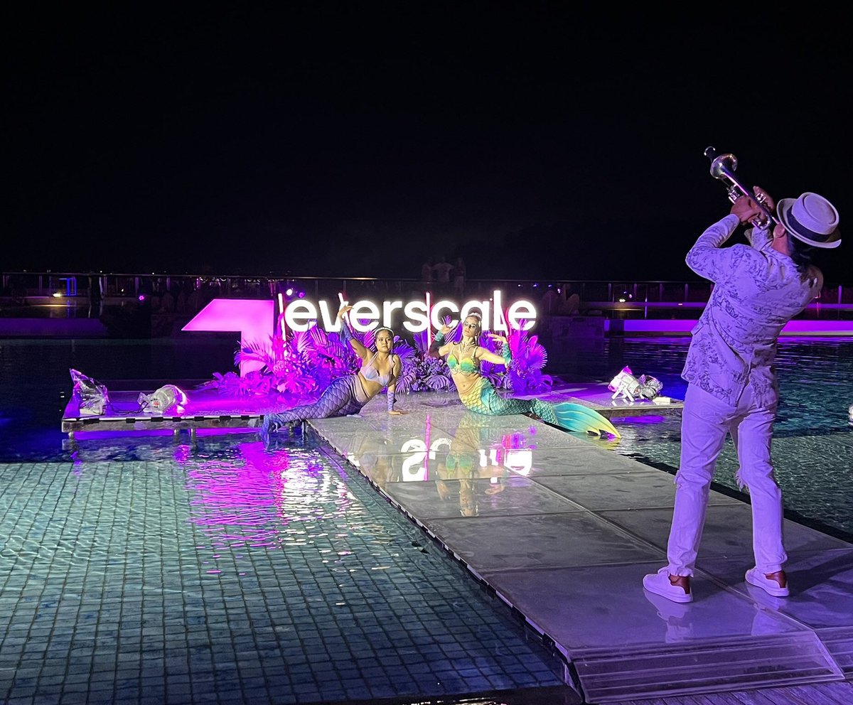 Everscale_net's tweet photo. A little bit of atmosphere: #Everscale Birthday &amp; #Everpoint Conference. Feel the vibe… https://t.co/lPYrmWXGgi