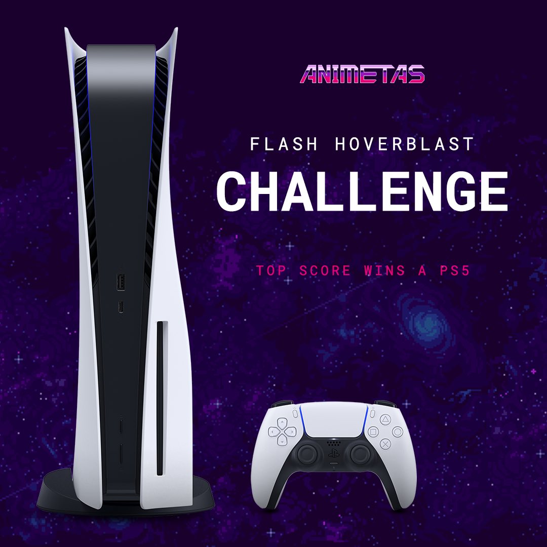 Animetas1's tweet photo. 🚨 HOVERBLAST RUSH 🚨

The top score in the next 24 hours starting from the time of this tweet will win a FREE PlayStation 5! 

If the Player and Hovercar owner are different they will BOTH WIN! 

https://t.co/lvY3lv7Fw7 https://t.co/Jm6HnrOpeu