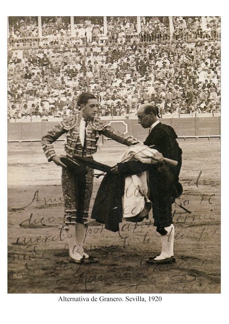casado_martin's tweet photo. Que en Sevilla no se recuerde a un torero de la importancia de Manuel Granero, el día del centenario de su muerte, es una muestra más de la poca afición que queda en mi ciudad.

Por cierto, en la Maestranza tomó la alternativa y fue Sevilla la que lo encumbró a la cima 😬 https://t.co/j0txvdFPsL