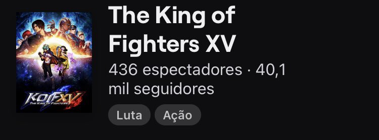 MaxViannaYT's tweet image. Dados de agora, sabado a tarde.

Kof XV: Muita tradição+baixo interesse = flop

GG Strive: Baixa tradição+baixo interesse= flop

Mk11: muita tradição+interesse diminuindo= flopando

Street fighter V: muita tradição+ interesse alto = Sucesso.

Não adianta vender e não manter.