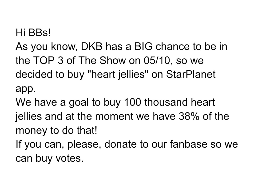 DKBBrazil's tweet photo. 🗳️ | Sobre a compra de votos para o The Show!

Para doações/For donations:

Pix: 1f24b19d-598b-4312-a5ba-fb6b87275f91
PayPal: ranaellesouza@gmail.com

#다크비 #DKB @DKB_BRAVE 
#안취해 #Sober #REBEL https://t.co/sBt026LATV