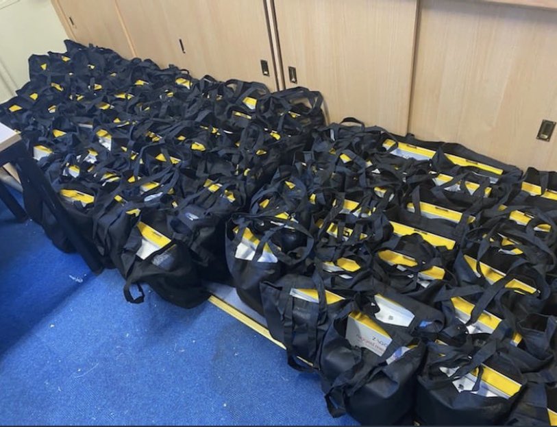 inspireSBC's tweet photo. 2 years ago we were hand delivering iPad packs to primary 6, 7 and primary staff to their home addresses during lockdown. What a team, what creative thinking, what a result #oneteam #weareinspirelearning https://t.co/wzJ9YUPdED