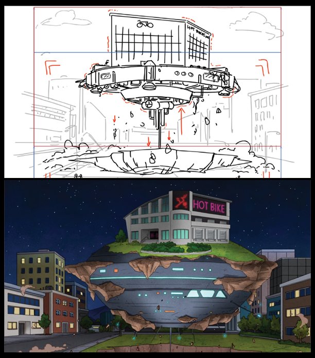 janice__chun's tweet photo. INSPIRE LEGENDS 🌟 
Storyboards/final animation comparisons from "Bike and Survive" (Close Enough, Season 3, Epi 6)

Directors: @JGQuintel &amp; @calwong 🚀🚀🚀
Revisions: John Mathot &amp; @kwon__julie &amp; @lynnimation
💖💖💖

#CloseEnoughMAX #storyboards https://t.co/TwKolXM1pH