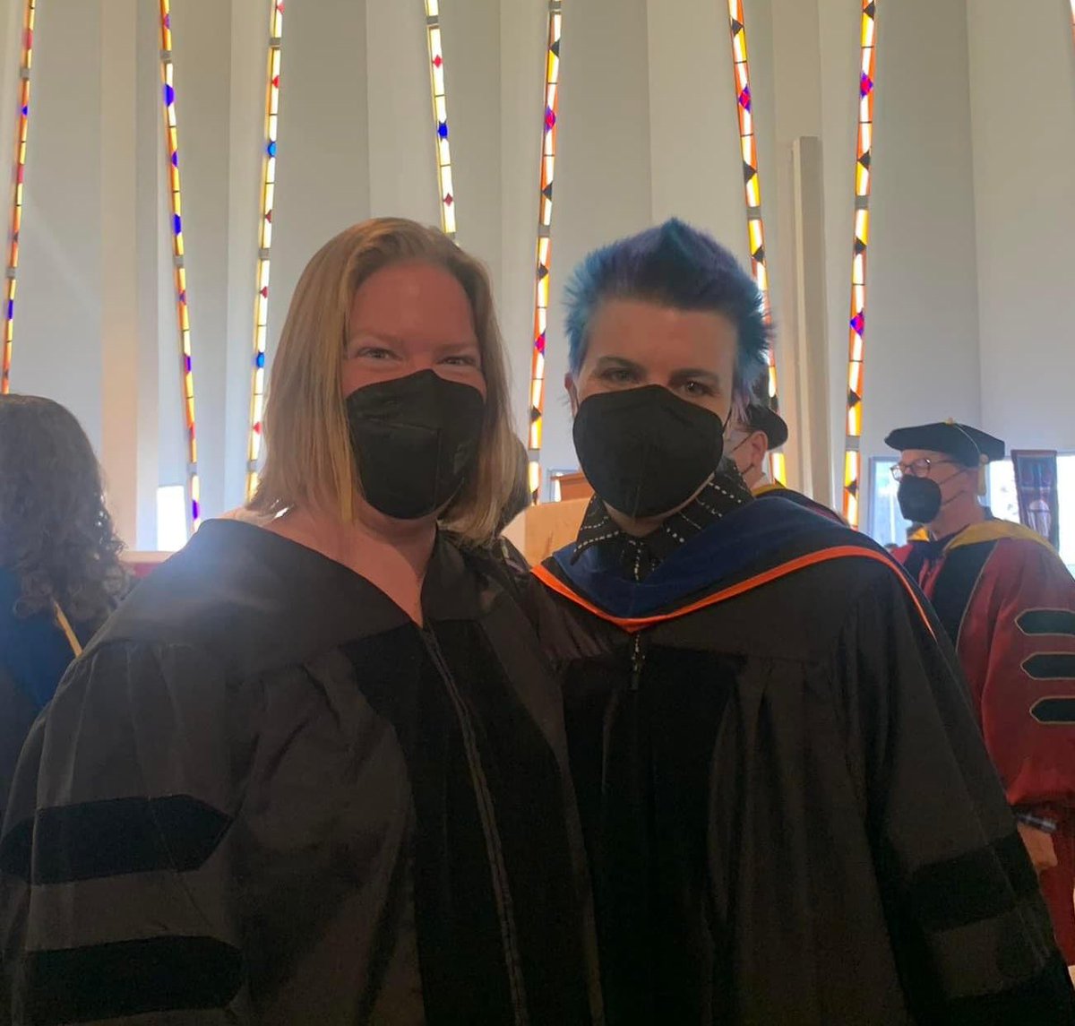 thiacooper's tweet photo. Today I won the Faculty Scholarly Achievement Award and the wonderful Darsa Donelan won the Swenson-Bunn Teaching award! https://t.co/uZzlzA6TEh