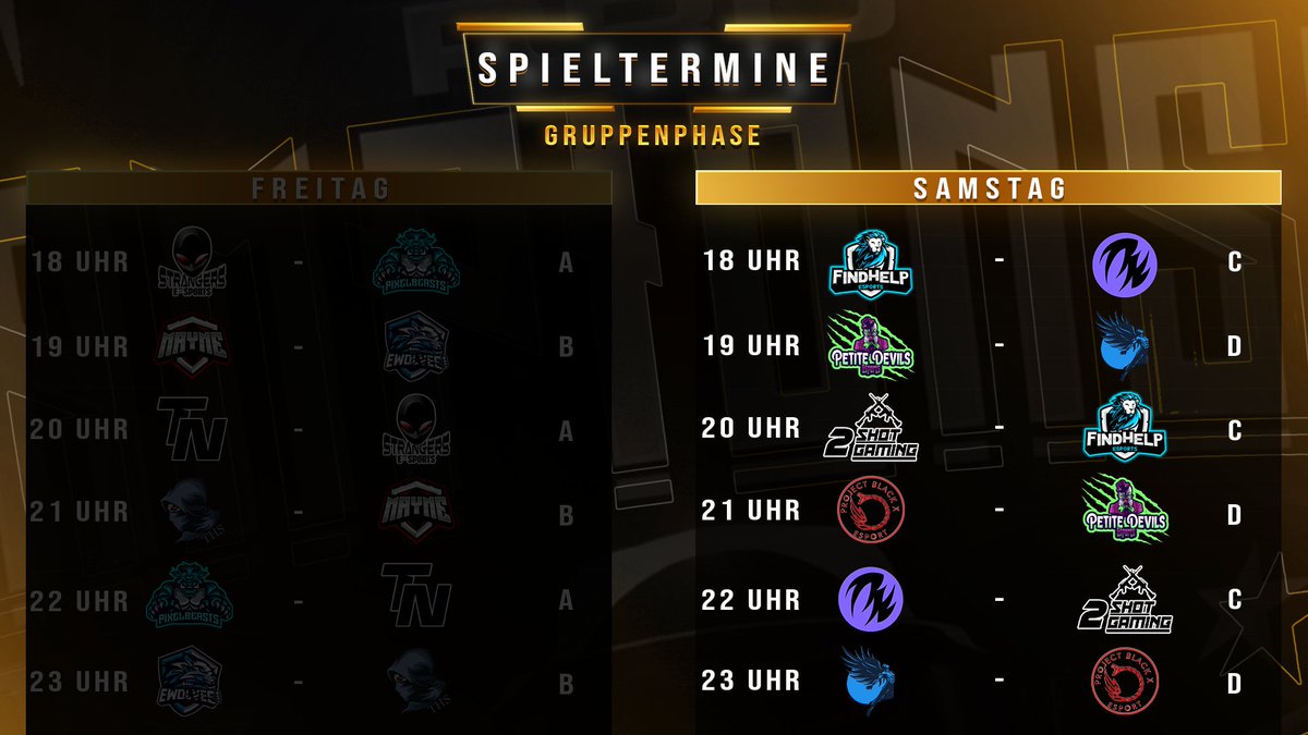 pixelfire_valo's tweet photo. 120€ PIXELCUP - Tag 2: Gruppe C und D
Pünktlich um 18 Uhr starten wir heute in die zweite Runde des Pixelcup's.

Alle Spiele werden heute von LisaTube übertragen: https://t.co/dfGTJujquC

#VALORANT @PlayVALORANT #VTC #eSports #Pixelfire #Pixelcup https://t.co/xjQ44S5qUb